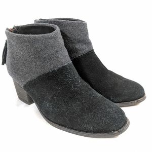 Tom's 'Leila' Wool and Suede‎ Ankle Boots